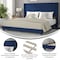 Flash Furniture Navy Velvet King Platform Bed with Headboard YK-1079-NAVY-K-GG - alternate 7